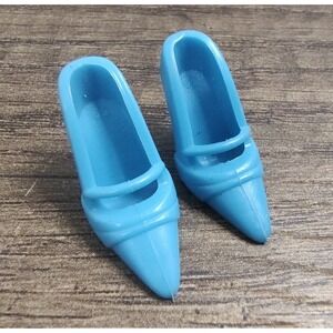 Barbie Aqua Blue Closed Toe Spiked Heels Doll Accessories Z9